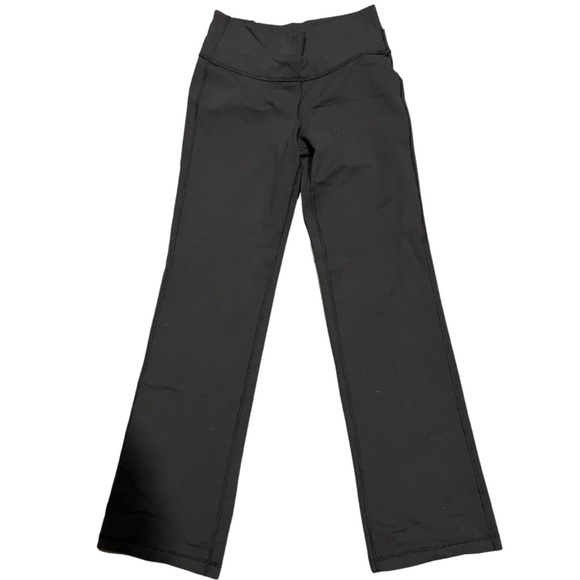 Lululemon Black Flared Pants Size 6 - Picture 1 of 3